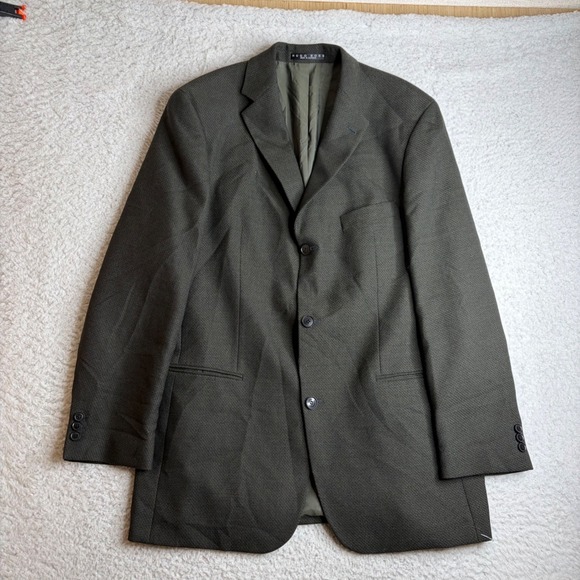 Hugo Boss Other - 80s Hugo Boss Mars Blazer Mens 42R Green Virgin Wool Button Sport Coat Jacket
